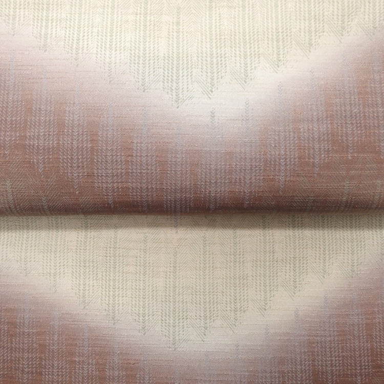 和小物さくら 帯揚げ 紬地杉木立波暈し 錆色から練色＜即日発送可＞の画像