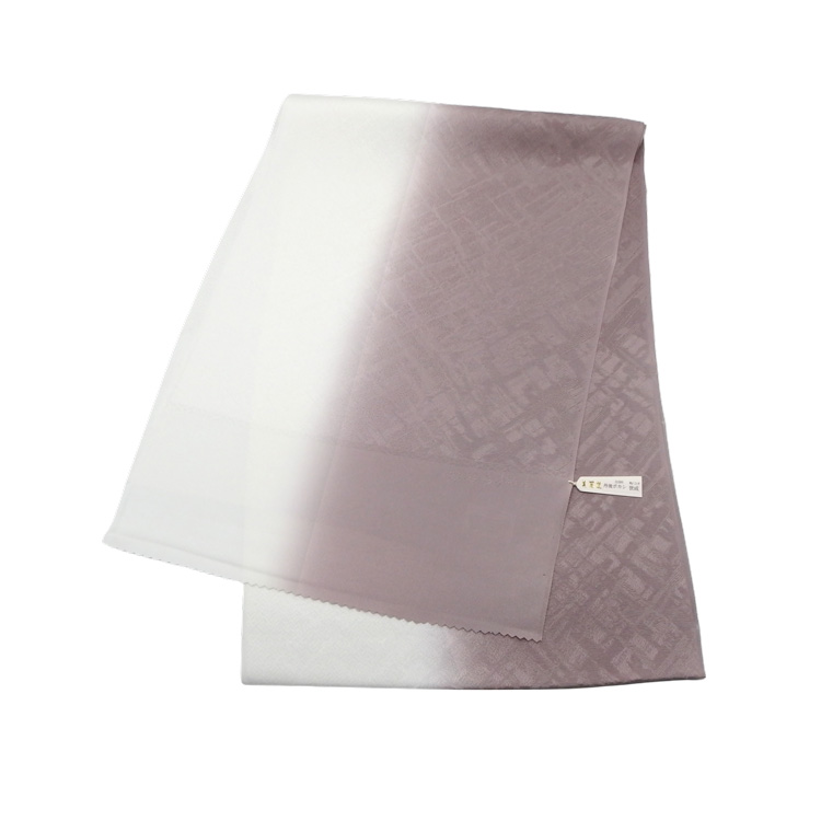 千成堂セレクト 帯揚げ 丹後ぼかし 薄鼠と白 ＜即日発送可＞の画像