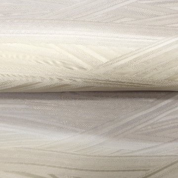 千成堂セレクト 帯揚げ 斜線ぼかし 絹鼠と生成色 銀糸＜即日発送可＞の画像