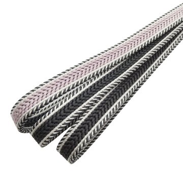 和小物さくら 帯締め 綾竹耳縞暈し48玉 切房 墨色から桜色＜即日発送可＞の画像