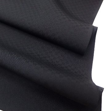 松寿苑「雪持柳」九寸名古屋帯 染め帯 墨黒＜お仕立て代込＞の画像