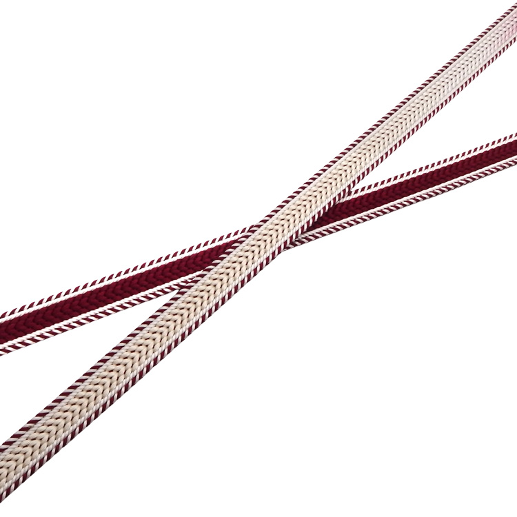 和小物さくら 帯締め 綾竹耳縞暈し48玉 切房 濃紅から胡粉色＜即日発送可＞の画像