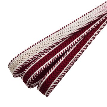 和小物さくら 帯締め 綾竹耳縞暈し48玉 切房 濃紅から胡粉色＜即日発送可＞の画像