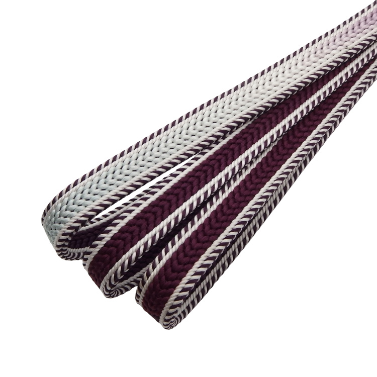 和小物さくら 帯締め 綾竹耳縞暈し48玉 切房 桑の実色から藍白＜即日発送可＞の画像