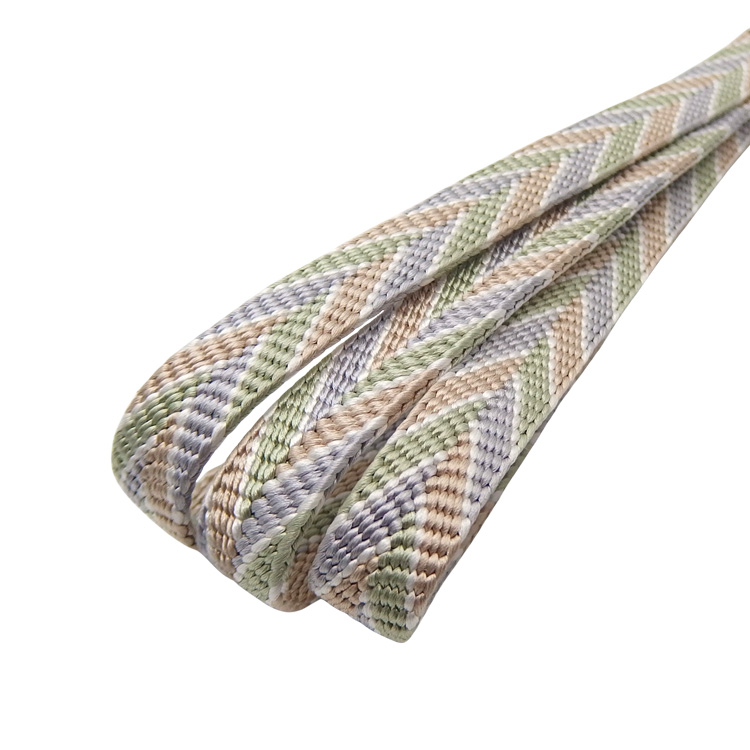 千成堂セレクト 帯締め 笹波三色木の葉  白梅鼠と柳鼠とベージュ ＜即日発送可＞ の画像