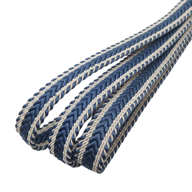 中村航太（中村正）「矢羽根」 手組綾竹二十玉 撚り房 夏帯締め・単衣にも 薄花色と白よごし＜即日発送可＞の画像