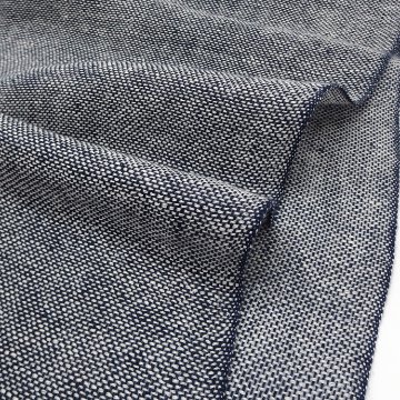 Kameli apartment（カメリ アパートメント）「紺×白」手織り大判ストール（ショール）リネン ＜即日発送可＞の画像