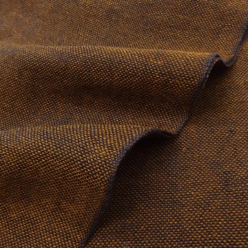 Kameli apartment（カメリ アパートメント）「茶×紺」手織り大判ストール（ショール）リネン ＜即日発送可＞の画像