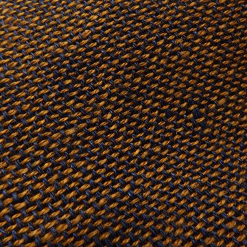 Kameli apartment（カメリ アパートメント）「茶×紺」手織り大判ストール（ショール）リネン ＜即日発送可＞の画像