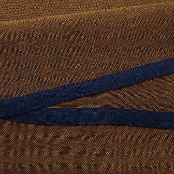 Kameli apartment（カメリ アパートメント）「茶×紺」手織り大判ストール（ショール）リネン ＜即日発送可＞の画像