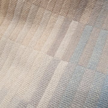 高見由香 「朝焼け」 二重織り（手織）の大判カシミヤ（カシミア）ストール＜即日発送可＞の画像