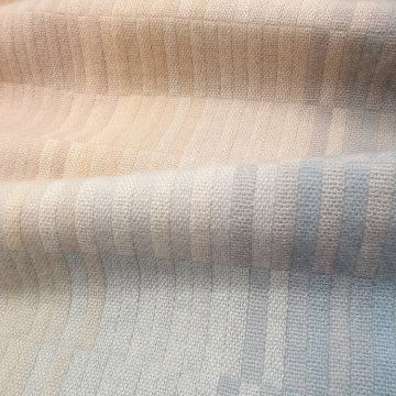 高見由香 「朝焼け」 二重織り（手織）の大判カシミヤ（カシミア）ストール＜即日発送可＞の画像