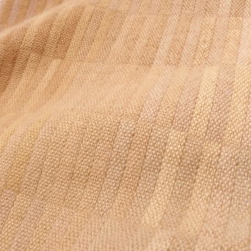 高見由香 「朝焼け」 二重織り（手織）の大判カシミヤ（カシミア）ストール＜即日発送可＞の画像