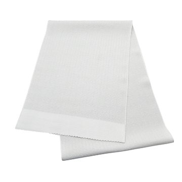 京都丹後の機屋×千成堂着物店 一点もの帯揚げ 「唐草×銀節糸」 白鼠×銀＜即日発送可＞ の画像