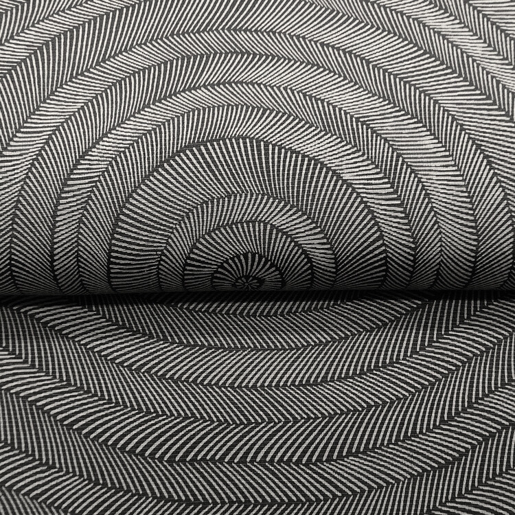 和小物さくら 渦友禅 帯揚げ 黒 ＜即日発送可＞の画像