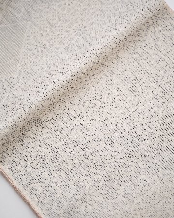 小倉商店「本場結城紬 裂取」千成堂別注 着尺 白よごし＜お仕立て代込＞の画像
