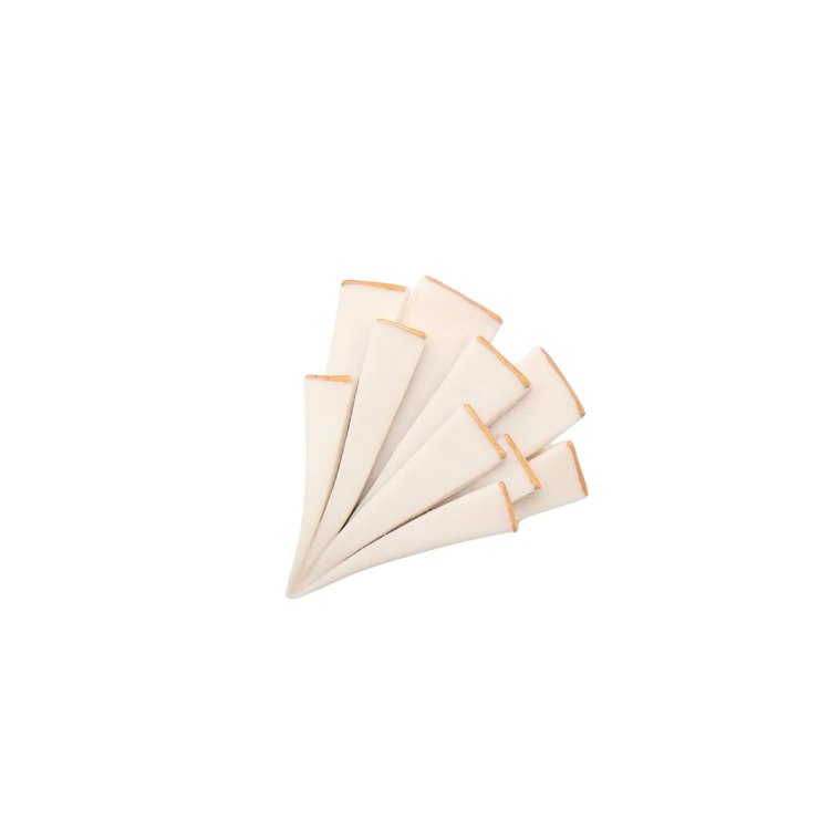 shiro 帯留め「祈花」白磁 千成堂別注の画像