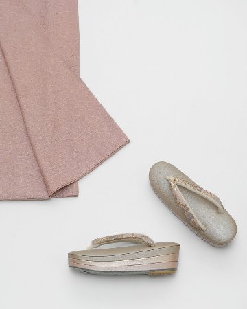 千成堂着物店「練」段重ね草履 Lサイズ ＜即日発送可＞の画像