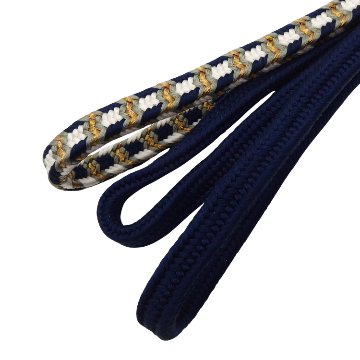 渡敬×平田組紐 帯締め 御岳ゴブラン水引 紺色と利休鼠と白と金糸＜即日発送可＞の画像