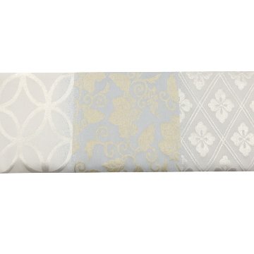 洛風林 「名物裂集」九寸名古屋帯 灰・銀鼠＜お仕立て代込＞の画像