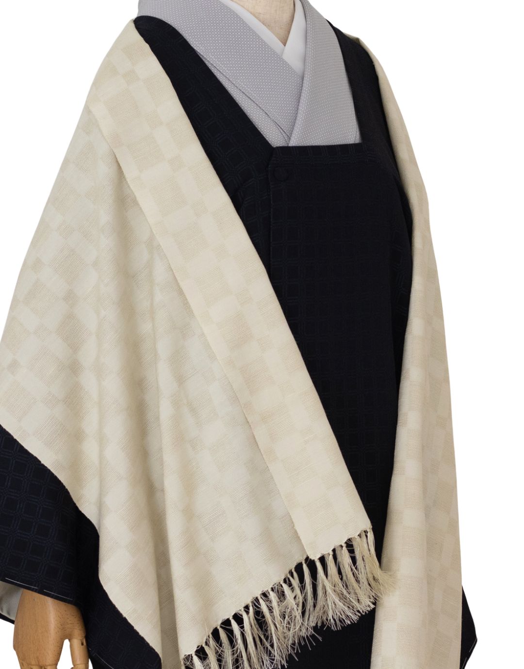 澤井織物「象牙色」千成堂別注 ストール（ショール）の画像