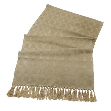 澤井織物「利休茶」ストール（ショール）の画像