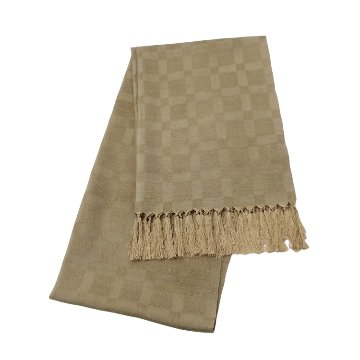 澤井織物「利休茶」ストール（ショール）の画像