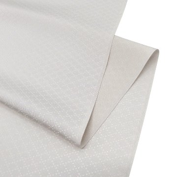 藤娘きぬたや 「総絞りの帯」 九寸名古屋帯 染め帯 灰青色＜お仕立て代