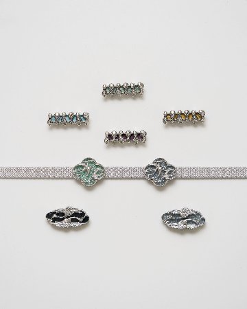 なつ緋 帯留め 「六瓢箪 七宝帯留め」水色の画像