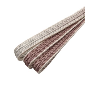 和小物さくら 帯締め 綾竹双葉ぼかし切替 梅鼠から白梅鼠ぼかし 切房 ＜即日発送可＞の画像