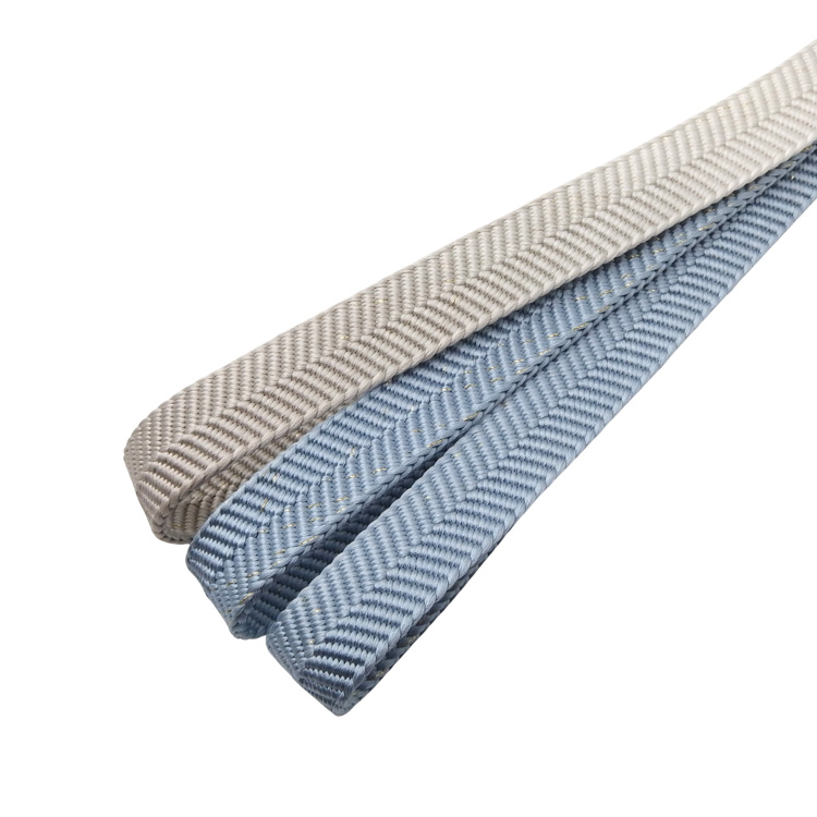 和小物さくら 帯締め 笹浪組(笹波)ぼかし金散らし 薄花色から素色 ＜即日発送可＞の画像