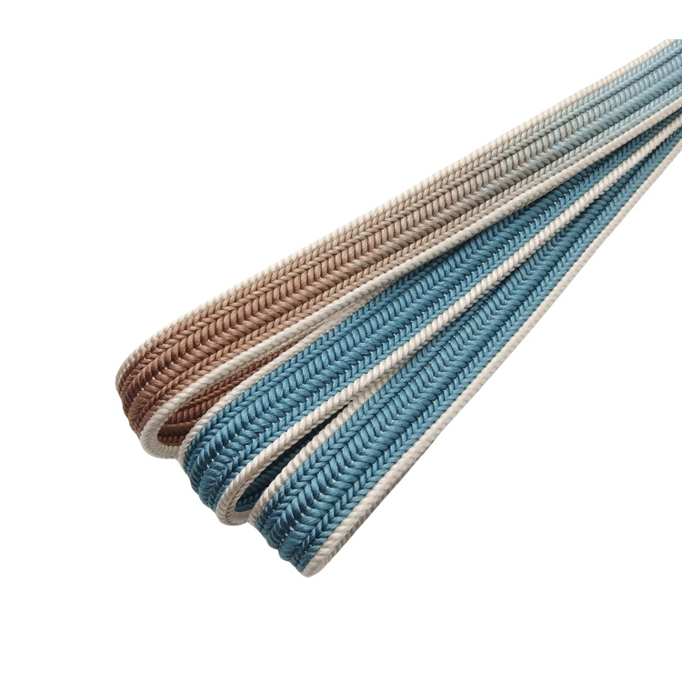 和小物さくら 帯締め 綾竹双葉ぼかし切替 花浅葱から薄茶ぼかし 切房 ＜即日発送可＞の画像