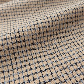 久留米絣「文人絣」着尺 白茶（ベージュ系）＜お仕立て代込＞の画像