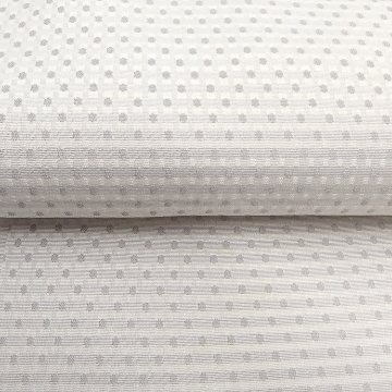 渡敬 帯揚げ 行儀角通し ドット 白鼠＜即日発送可＞の画像