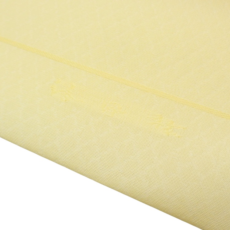 洛風林 「マルグレーテ華文」九寸名古屋帯 夏帯〜単衣帯 灰淡黄＜お仕立て代込＞の画像