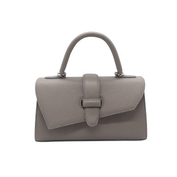 SHOJIFUJITA（ショウジフジタ） 「DANCER5 横長 シュリンク×グレージュ」 ハンドバッグの画像