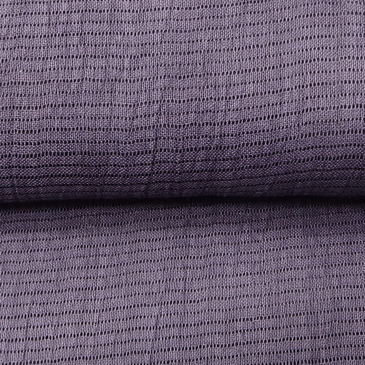 衿秀 麻絽 夏帯揚げ 紫鼠 無地 ＜即日発送可＞の画像