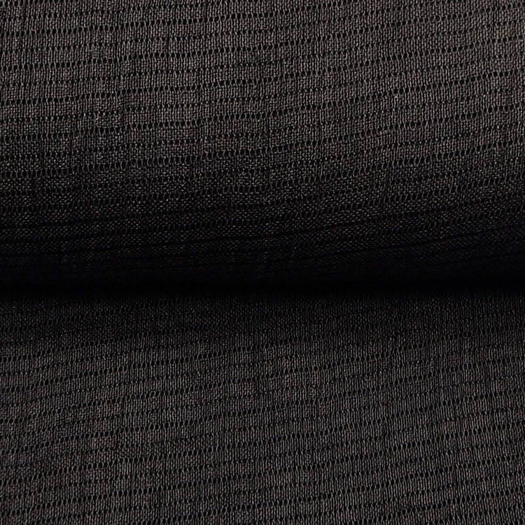 衿秀 麻絽 夏帯揚げ 赤墨色 無地 ＜即日発送可＞の画像