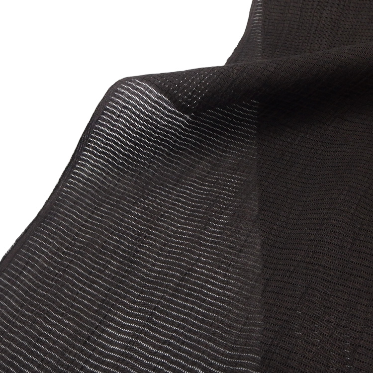 衿秀 麻絽 夏帯揚げ 赤墨色 無地 ＜即日発送可＞の画像