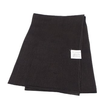 衿秀 麻絽 夏帯揚げ 赤墨色 無地 ＜即日発送可＞の画像