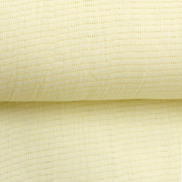 衿秀 麻絽 夏帯揚げ 淡黄 無地 ＜即日発送可＞の画像