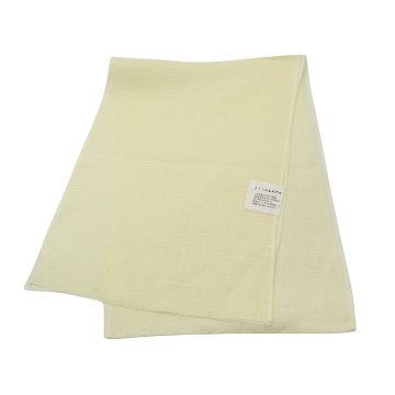 衿秀 麻絽 夏帯揚げ 淡黄 無地 ＜即日発送可＞の画像