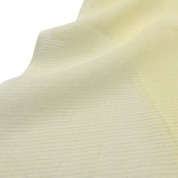 衿秀 麻絽 夏帯揚げ 淡黄 無地 ＜即日発送可＞の画像