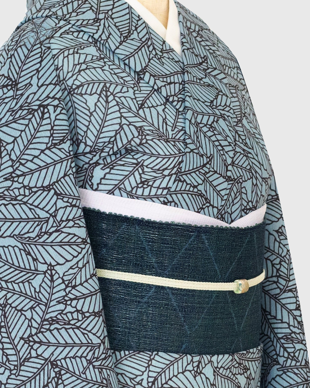 衿秀 麻絽 夏帯揚げ 白菫色 無地 ＜即日発送可＞の画像