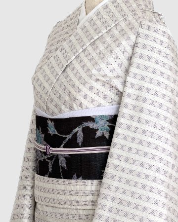 衿秀 麻絽 夏帯揚げ 白菫色 無地 ＜即日発送可＞の画像