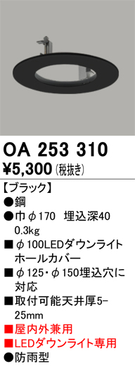 安心のメーカー保証【インボイス対応店】【送料無料】OA253310 オーデリック ポーチライト  Ｔ区分の画像