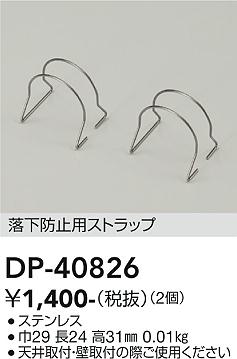 安心のメーカー保証【インボイス対応店】【送料無料】DP-40826 ダイコー 屋外灯 その他屋外灯 落下防止用ストラップ の画像