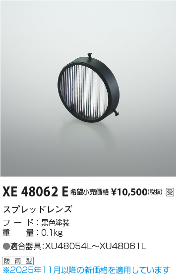安心のメーカー保証【インボイス対応店】【送料無料】XE48062E コイズミ ポーチライト オプション  受注生産品  Ｔ区分の画像