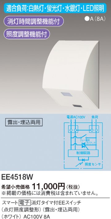 安心のメーカー保証【インボイス対応店】【送料無料】EE4518W パナソニック オプション  Ｎ区分の画像