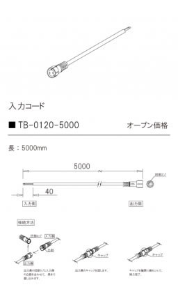 安心のメーカー保証【インボイス対応店】【送料無料】TB-0120-5000 テスライティング オプション 入力コード TQDシリーズ の画像